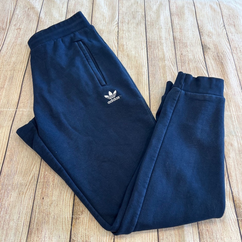 Adidas Originals Trefoil Navy Blue Jogger Sweatpants Womens Medium M